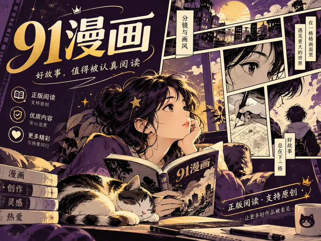 漫画分格主题插画